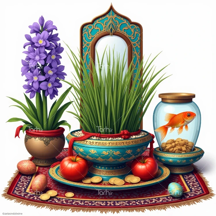 تصویر سفره هفت سین ویژه هفت سین نوروزی عکس حرفه ای هفت سین