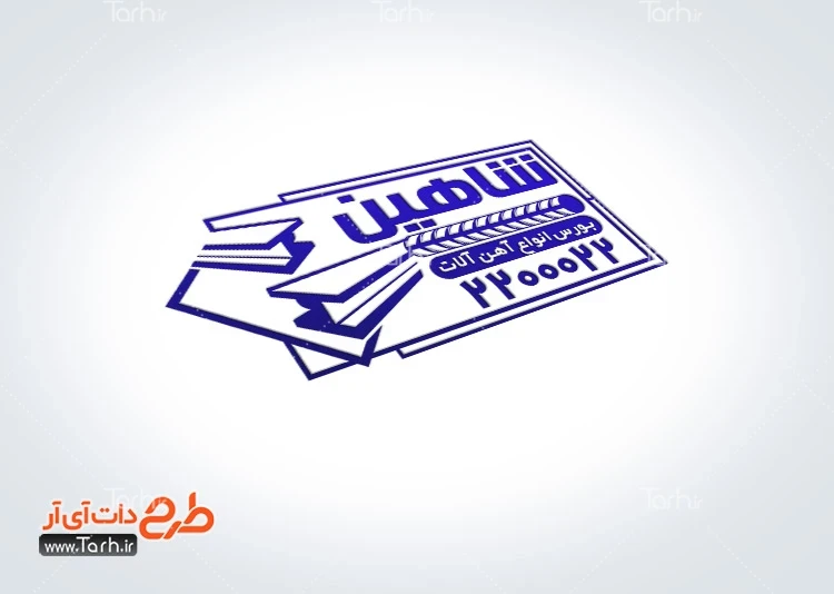 نمونه مهر آهن آلات طرح مهرسازی لایه باز آهن آلات شامل وکتور تیرآهن