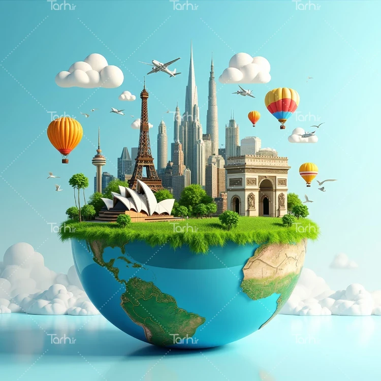 تصویر دفتر مسافرتی ویژه wordw عکس حرفه ای آژانس مسافرتی