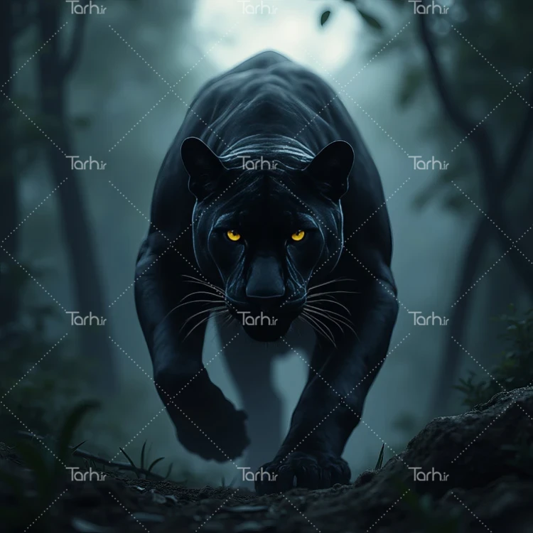 تصویر حیوان ویژه wordw عکس حرفه ای پلنگ سیاه
