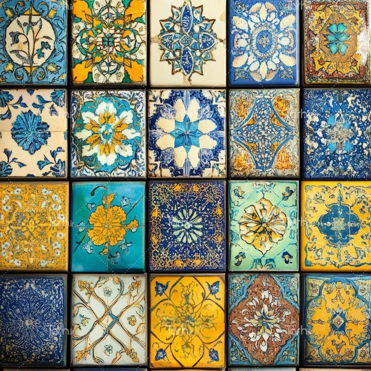 تصویر کاشیکاری عکس حرفه ای کاشی کاری