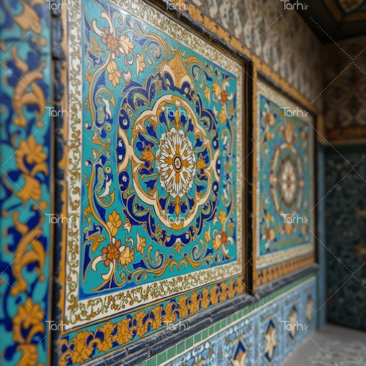تصویر کاشیکاری عکس حرفه ای کاشی کاری