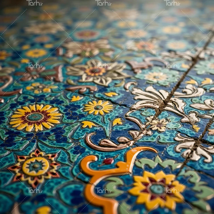 تصویر کاشیکاری عکس حرفه ای کاشی کاری