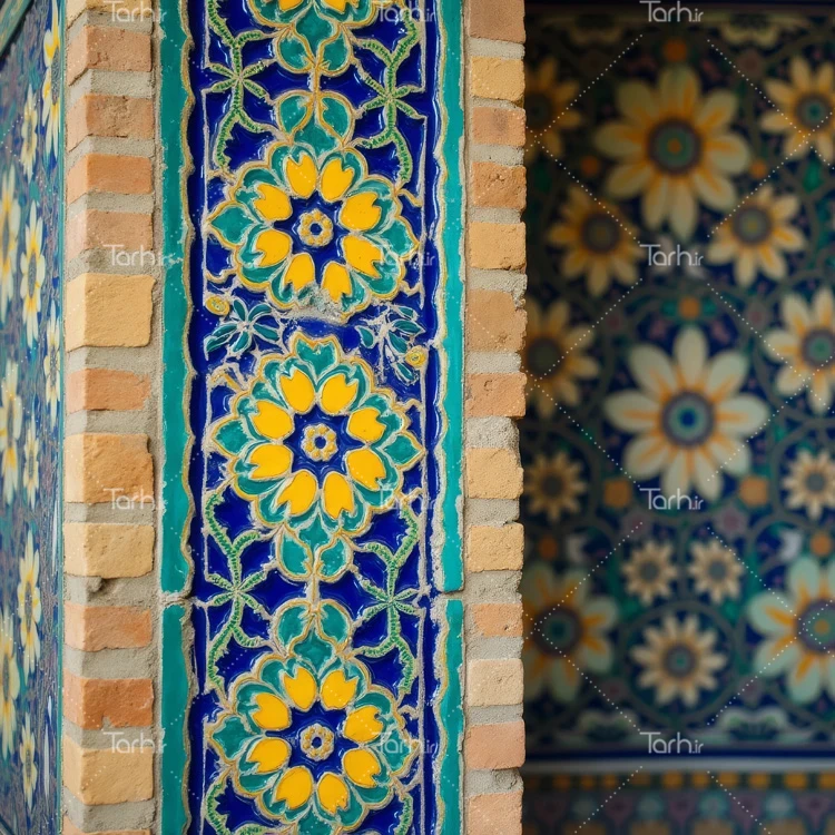 تصویر کاشیکاری عکس حرفه ای کاشی کاری