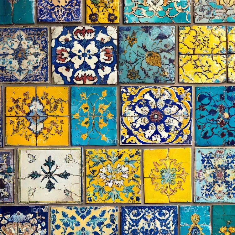 تصویر کاشیکاری عکس حرفه ای کاشی کاری