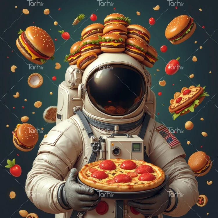 تصویر پیتزا فروشی عکس حرفه ای فست فود