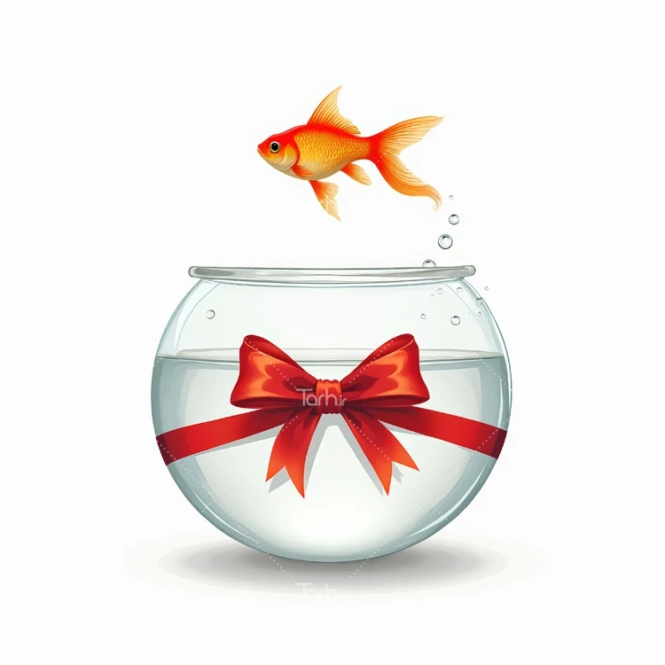 تصویر ماهی قرمز ویژه wordw عکس حرفه ای ماهی سفره هفت سین