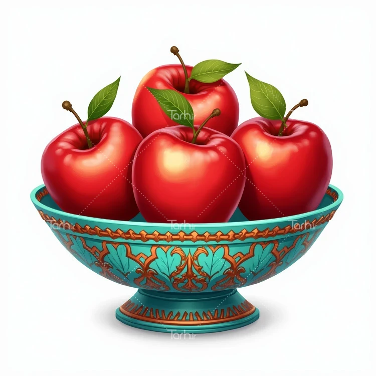 تصویر سیب قرمز ویژه هفت سین عکس حرفه ای سیب سفره هفت سین