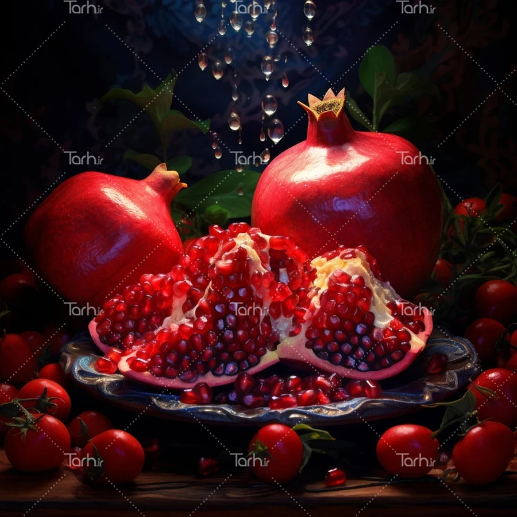 تصویر میوه عکس حرفه ای انار