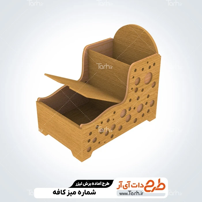 طرح cnc تابلو رزرو میز کافه طرح سی ان سی لیزر استند رومیزی کافه و رستوران