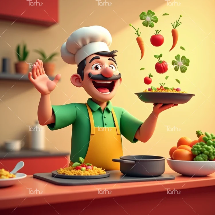 تصویر آشپز ویژه wordw عکس حرفه ای رستوران