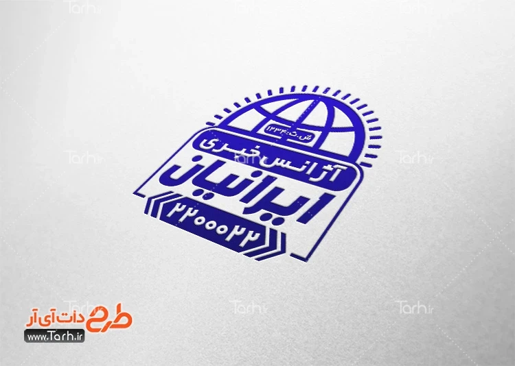 مهر خبرگزاری لایه باز قالب مهر ژلاتینی پایگاه خبری شامل محل جایگذاری برند و شماره تماس