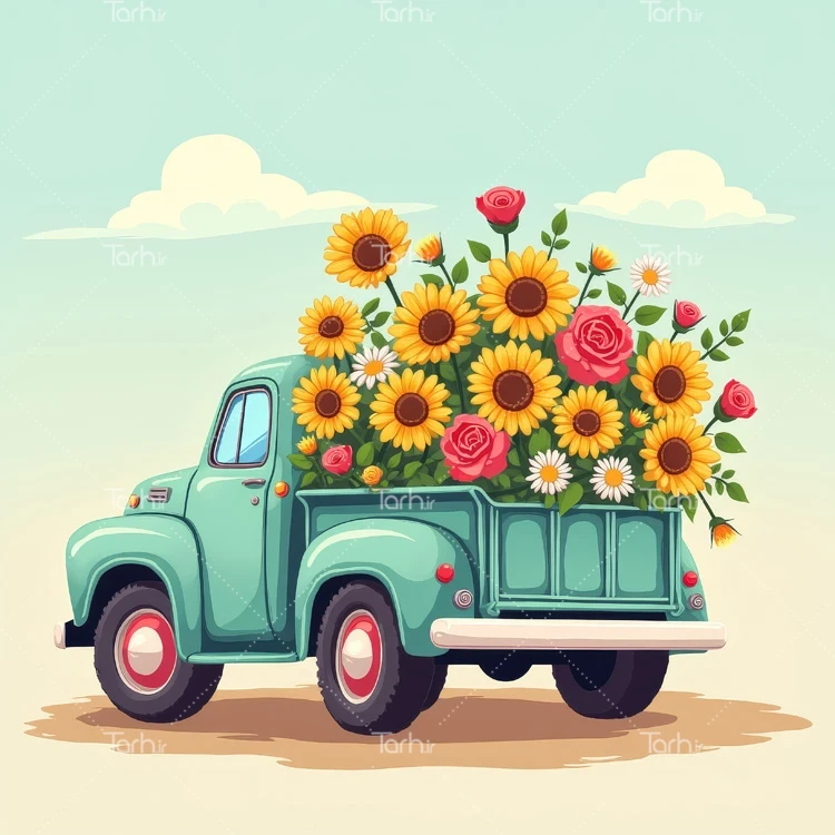 تصویر وانت تلفنی ویژه حمل و نقل عکس حرفه ای وانت بار