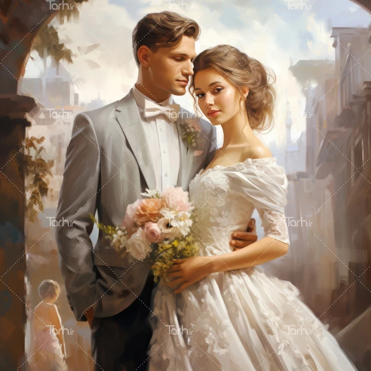تصویر عاشقانه عکس حرفه ای ازدواج