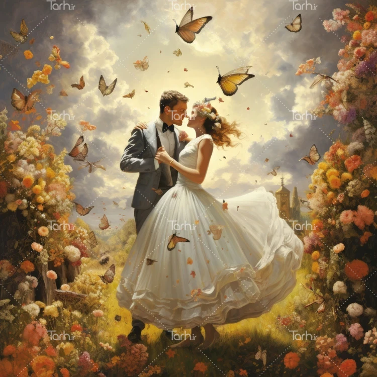 تصویر عاشقانه عکس حرفه ای ازدواج