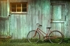 تصویر باکیفیت دوچرخه قدیمی و دیوار