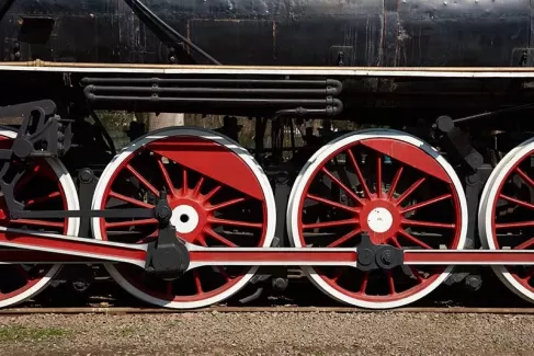 عکس باکیفیت چرخ های قطار