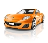 عکس سه بعدی باکیفیت ماشین نارنجی