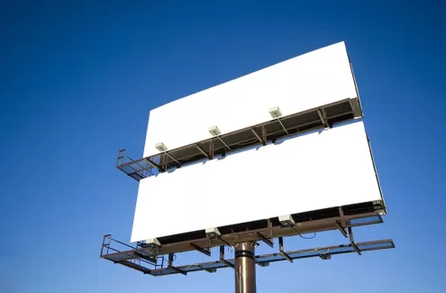 تصویر باکیفیت بیلبورد تبلیغاتی