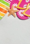تصویر باکیفیت دمپایی انگشتی و ستاره دریایی