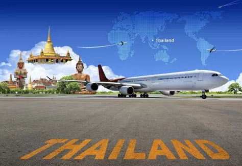 تصویر باکیفیت هواپیما و مکان های دیدنی و توریستی تایلند