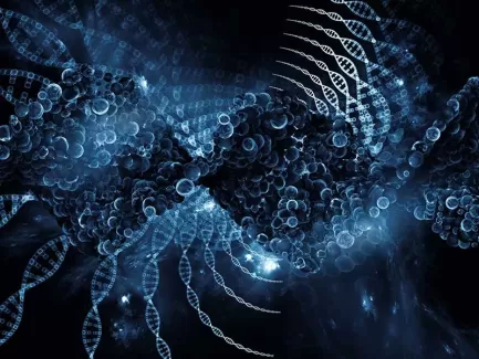تصویر سه بعدی باکیفیت DNA تصویر سه بعدی باکیفیت DNA