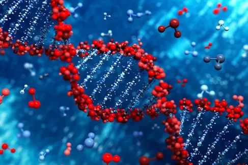 تصویر سه بعدی باکیفیت DNA تصویر سه بعدی باکیفیت DNA