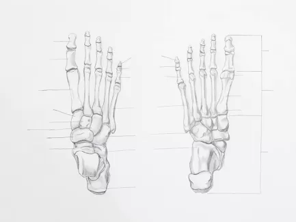 تصویر باکیفیت آناتومی نقاشی دست 