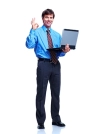 عکس استوک باکیفیت مرد و لپتاب