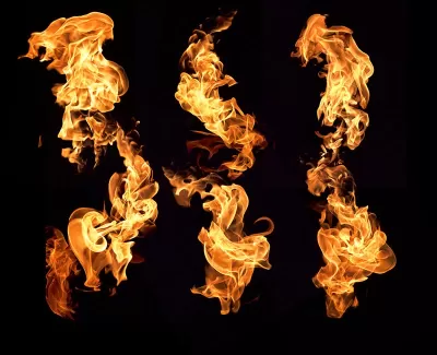 عکس استوک باکیفیت آتش و شعله مختلف