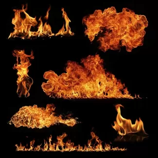 عکس استوک باکیفیت آتش و شعله و شکلهای مختلف