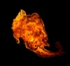 عکس استوک باکیفیت آتش با شکل 