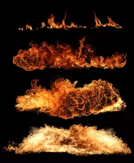 عکس استوک باکیفیت آتش و شکل های مختلف 