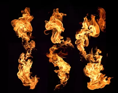 عکس استوک باکیفیت شعله آتش