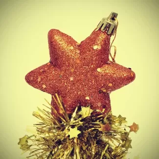دانلود عکس با کیفیت ستاره  تزئینی کریسمس