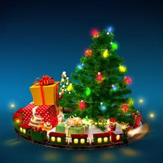 دانلود عکس با کیفیت درخت کریسمس تزئین شده