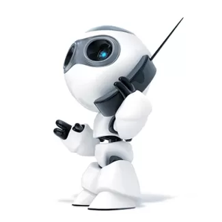 تصویر باکیفیت ربات و موبایل تصویر باکیفیت ربات و موبایل