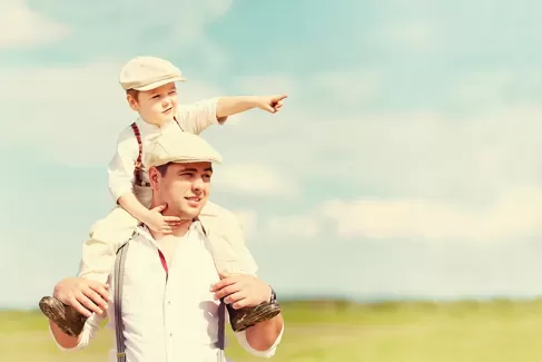 دانلود عکس باکیفیت پدر و پسربچه