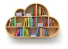 عکس باکیفیت کتابخانه دیواری