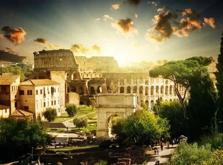 عکس با کیفیت بنای تاریخی رم