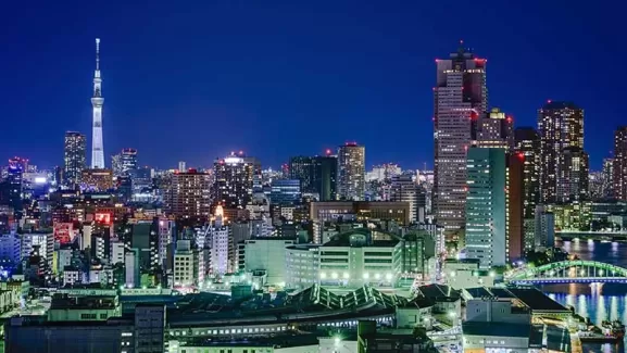 دانلود تصویر با کیفیت ژاپن شهر افق توکیو