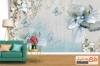 پوستر دیواری گل و پروانه