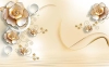 کاغذ دیواری 3 بعدی گل