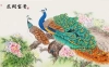 کاغذ دیواری لایه باز طرح طاووس