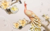 کاغذ دیواری سه بعدی طرح طاووس