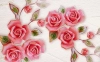 کاغذ دیواری با کیفیت طرح گل رز