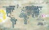 پوستر دیواری باکیفیت طرح نقشه جهان