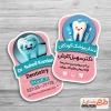 طرح کارت ویزیت برش خاص دندانپزشکی کودکان شامل وکتور دندان پزشک جهت چاپ کارت ویزیت جراح و متخصص دندانپزشک
