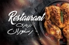 طرح خام کارت ویزیت رستوران لایه باز شامل عکس غذای ایرانی جهت چاپ کارت ویزیت غذا خوری