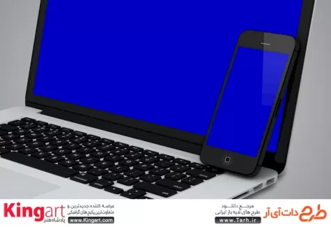 موکاپ لپ تاپ و موبایل رایگان جهت پیش نمایش ریسپانسیو دستگاه‌های دیجیتال